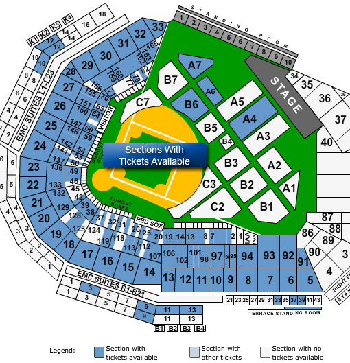 Fenway Seating Chart Foo Fighters